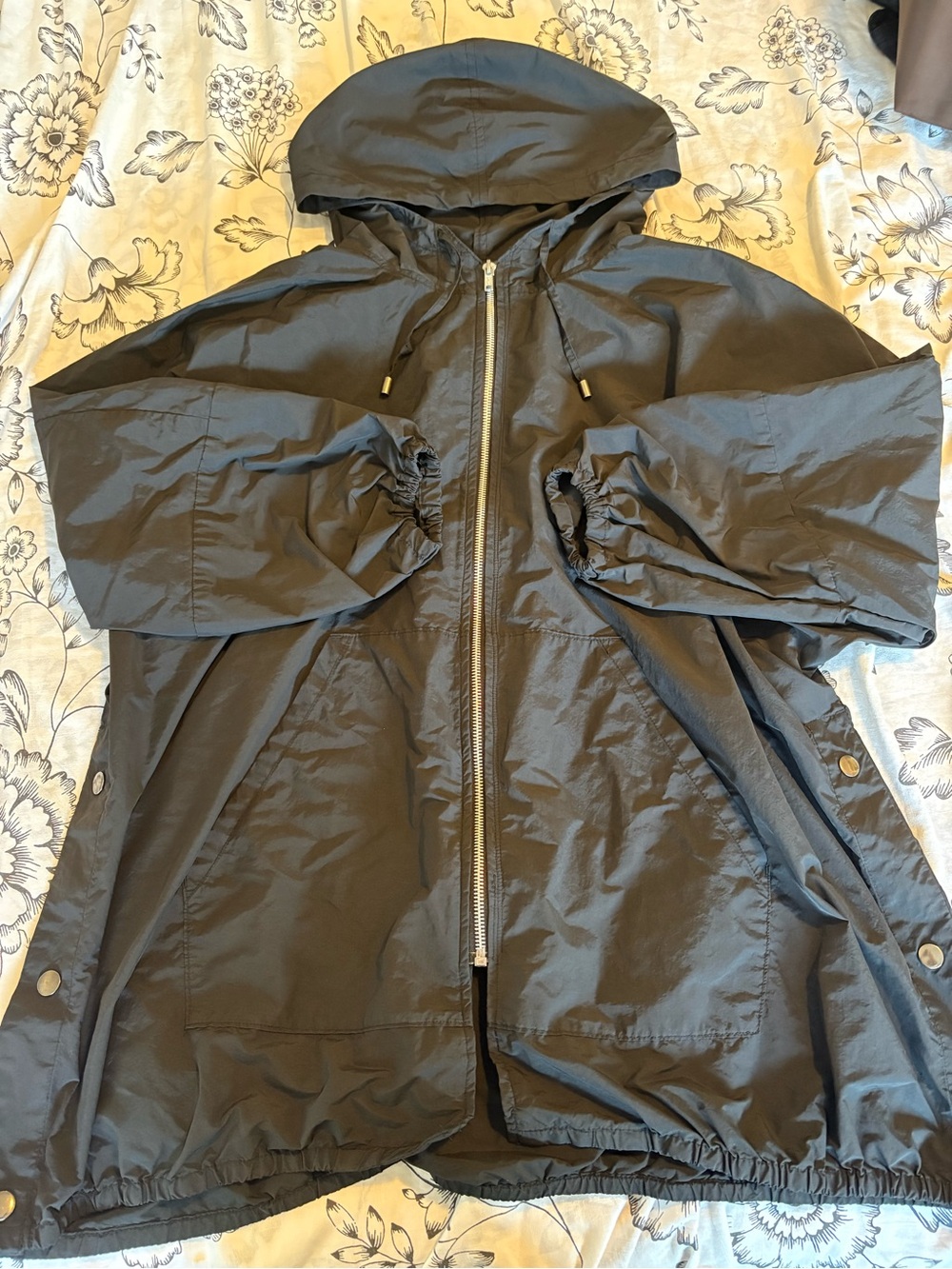 J. Jill Black Hooded Utility Jacket